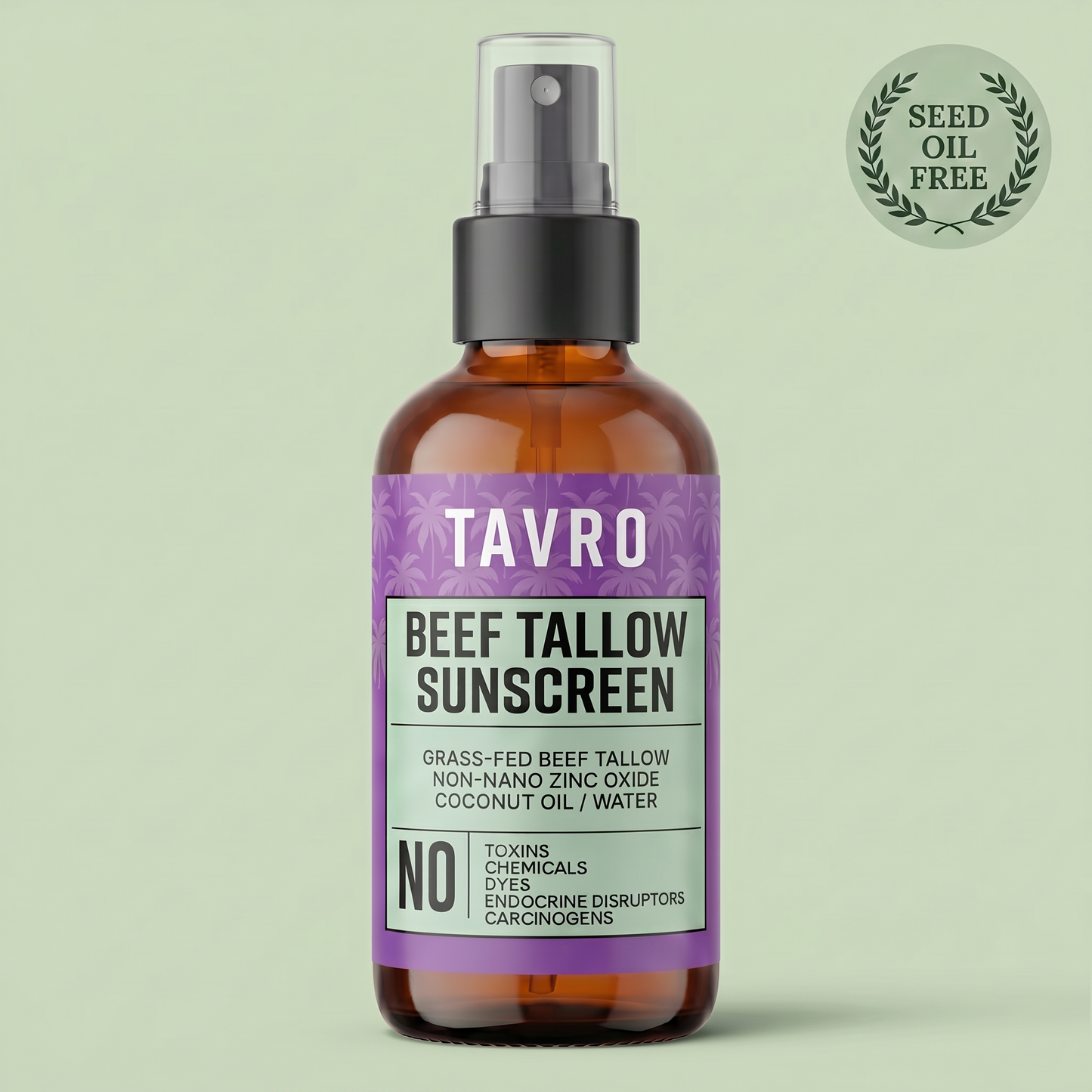 Beef Tallow Mineral Sunscreen Spray