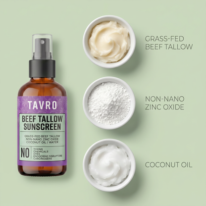 Beef Tallow Mineral Sunscreen Spray