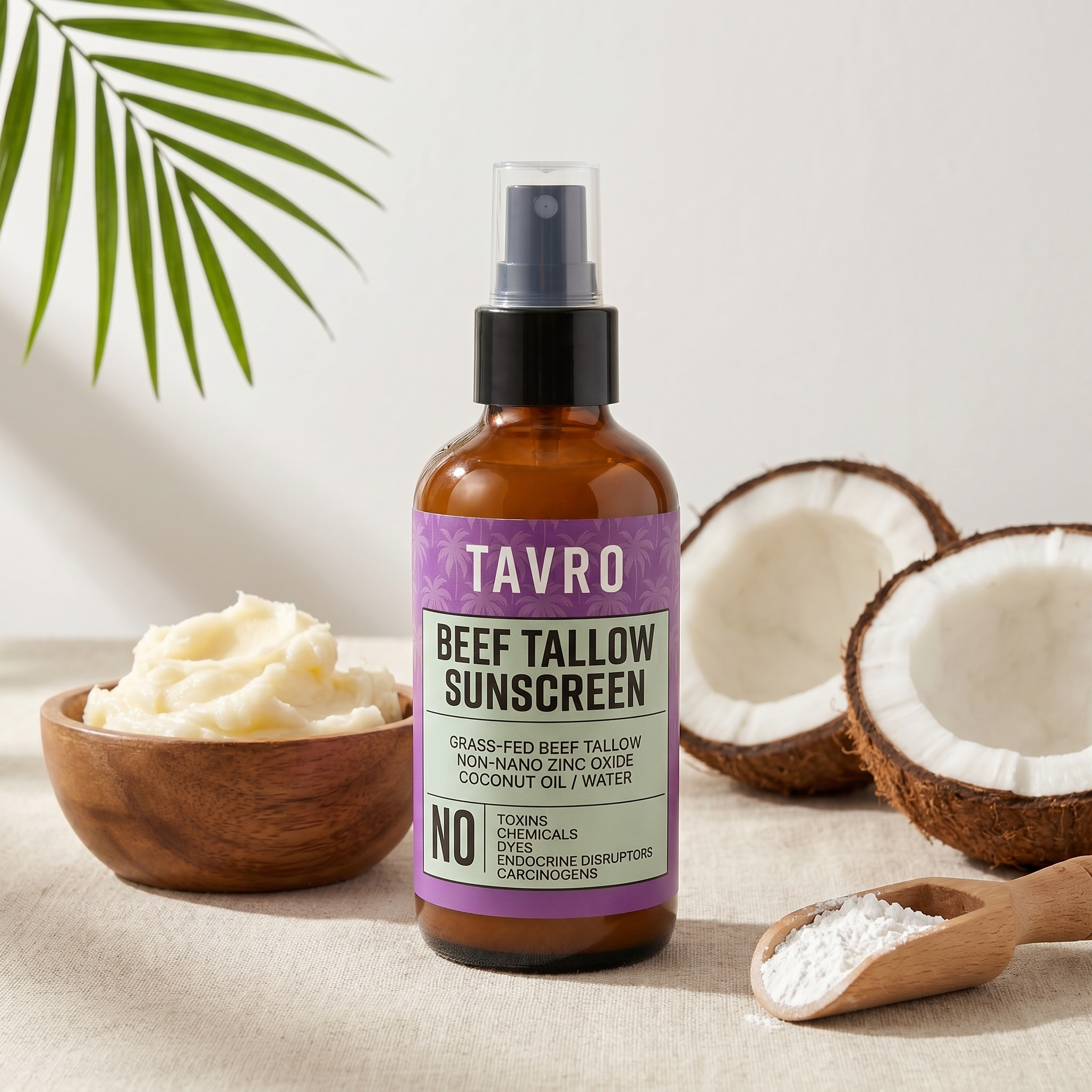 Beef Tallow Mineral Sunscreen Spray