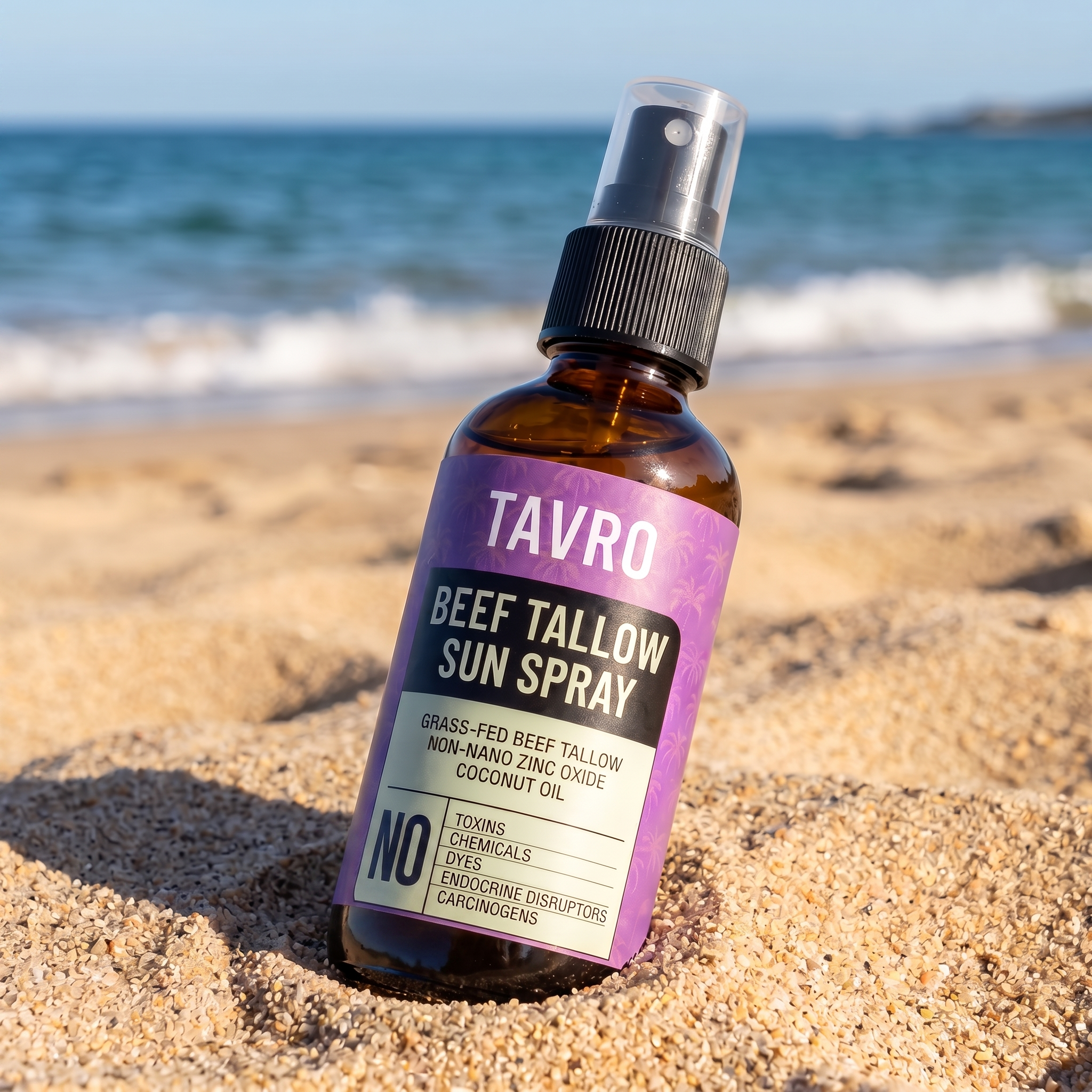 Non-Toxic Beef Tallow Mineral Sun Spray