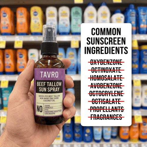 Non-Toxic Beef Tallow Mineral Sun Spray